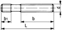 Sruba dwustronna DIN6379 M8x125mm AMF