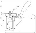 Docisk szybkomocujacy, poziomy 6833 wlk. 3 AMF