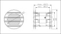 ROZETY DRZWIOWE RD 40 BIAŁE