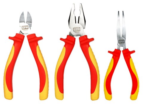 ZESTAW SZCZYPIEC IZOLOWANYCH 3 SZTUKI 160MM CRV