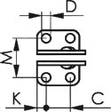 Docisk szybkomocujacy, pionowy,6800 wlk. 5 AMF