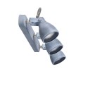 Lampa ścienna listwa 3X40W GU10 szary mat ASH 93-64301