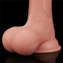 8.5'' Sliding Skin Dual Layer Dong - Whole Testicl 24-0136