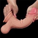 8.5'' Sliding Skin Dual Layer Dong - Whole Testicl 24-0136