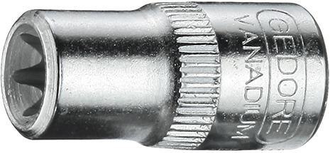 Konc.wymien.klucza nasad.1/4" do srub z lbem Torx 10x25mm GEDORE