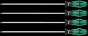 ZESTAW WKRĘTAKÓW KRAFTFORM TORX, TRZPIEŃ 300MM, 4SZT.