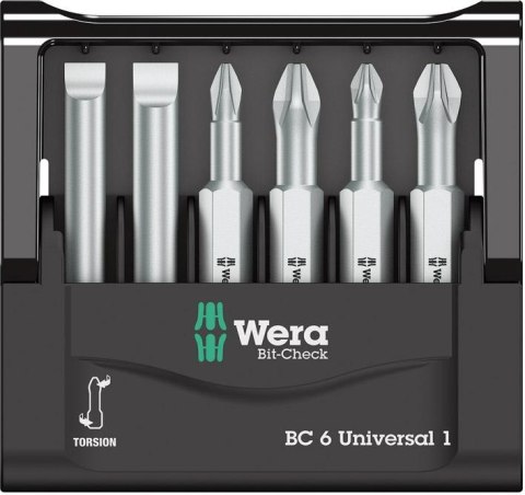 Zestaw bitow Bit-Check 6 Universal 1 Wera