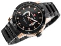 ZEGAREK MĘSKI NAVIFORCE - MERCURY (zn038d) - black/rosegold