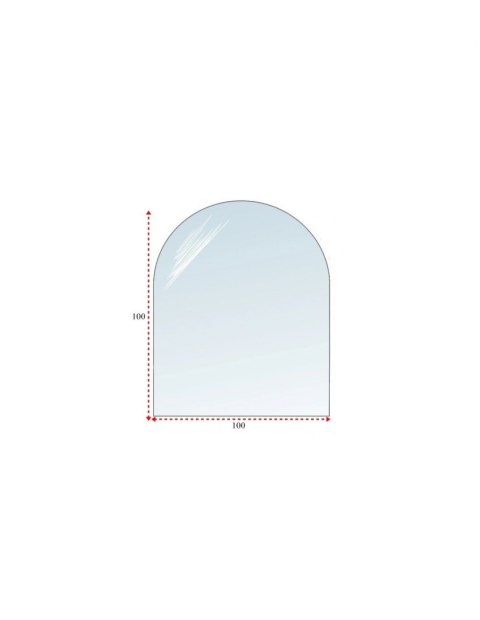 Podstawa szklana hartowana - szyba pod Piec lub Kominek 100x100 cm