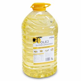 Olej Słonecznikowy 5L Rafinowany do smażenia gotowania bańka