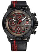 ZEGAREK MĘSKI NAVIFORCE - NF9110 (zn047b) - black/red