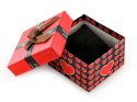 Prezentowe pudełko na zegarek - serduszka czerwone