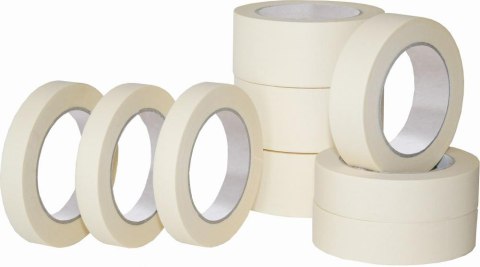 Tasma klejaca maxtape krepowana 25mmx50m, chamois (brazowy)