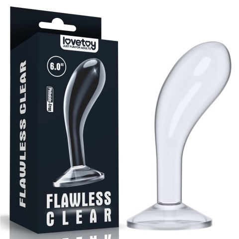 KOREK ANALNY Flawless Clear Prostate Plug 6.0'' 24-0133