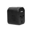 ADAPTER PODRÓŻNY 100-240V 8A 2XUSB 5V 2,4A INTELIGENTNA