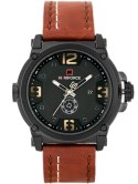 ZEGAREK MĘSKI NAVIFORCE - NF9099 (zn079d) - brown/black + box