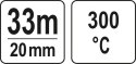 TAŚMA KAPTONOWA 20MM ODPORNA NA WYSOKIE TEMPERATURY