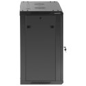 Szafa RACK serwerowa instalacyjna wisząca 19'' 15U IP20 do 60 kg 60x45x87 cm CZARNA