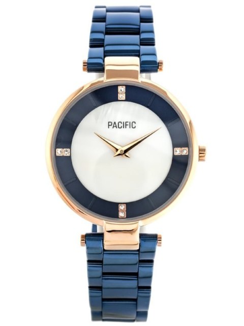 ZEGAREK DAMSKI PACIFIC X6119 - blue / rosegold (zy624c)