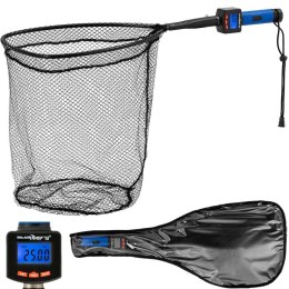 Podbierak wędkarski do ryb z wagą i termometrem LCD do 25 kg