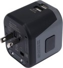 ADAPTER PODRÓŻNY UNIW. 2XUSB 12W