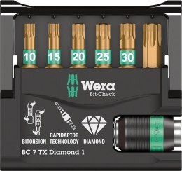 Zestaw bitow Bit-Check 7 TX Diamond 1 Wera