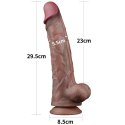 DILDO 11.5'' DUAL LAYERED PLATINUM SILICONE COCK 24-0160