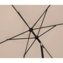 Parasol ogrodowy prostokątny uchylny z korbką 200 x 300 cm kremowy