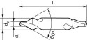 Wiertlo krete DIN345 HSS,szlifowane,typ N, chwyt MK 20mm GÜHRING