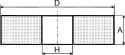 Sciernica tarczowa, korund zwykly 200x32x51mm K36 Müller