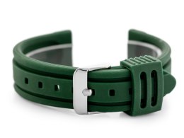Pasek gumowy do zegarka U09 - zielony - 20mm
