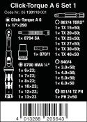 KLUCZ DYNAMOMETRYCZNY CLICK-TORQUE 1/4''2.5-25NM, 20CZĘŚCI