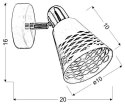 Kinkiet biały/chrom regulowany 1X40W E14 Discovery 91-62154