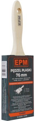 PĘDZEL ANGIELSKI PŁASKI 76MM 3''