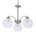 BAIDA LAMPA WISZ�CA SATYNOWY 3X60W E27 KLOSZ MATOWO TRANSPARENTNY