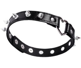 Spiked Game Collar Black Fetish Love 33-0083