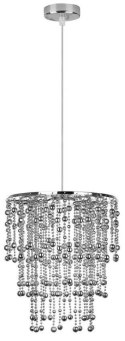 Lampa wisząca chromowy abażur 1xE27 Roni 31-84323