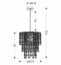 Lampa wisząca chromowy abażur 1xE27 Roni 31-84323