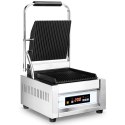 Grill kontaktowy ryflowany sterowany cyfrowo 22 x 23 cm 1800 W