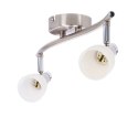 Lampa ścienna listwa 2X40W G9 mat/chrom biały SELIA 92-69986