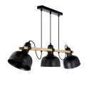 Lampa wisząca regulowana czarna 3x40W E27 loft Reno 33-79060