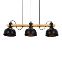 Lampa wisząca regulowana czarna 3x40W E27 loft Reno 33-79060