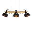 Lampa wisząca regulowana czarna 3x40W E27 loft Reno 33-79060