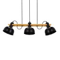 Lampa wisząca regulowana czarna 3x40W E27 loft Reno 33-79060