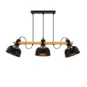 Lampa wisząca regulowana czarna 3x40W E27 loft Reno 33-79060