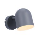 Lampa ścienna kinkiet 1X40W E27 szary mat AZURO 91-63205