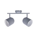 Lampa ścienna listwa 2X40W E27 szary mat AZURO 92-63212