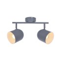 Lampa ścienna listwa 2X40W E27 szary mat AZURO 92-63212