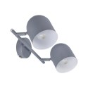 Lampa ścienna listwa 2X40W E27 szary mat AZURO 92-63212