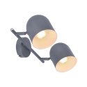 Lampa ścienna listwa 2X40W E27 szary mat AZURO 92-63212